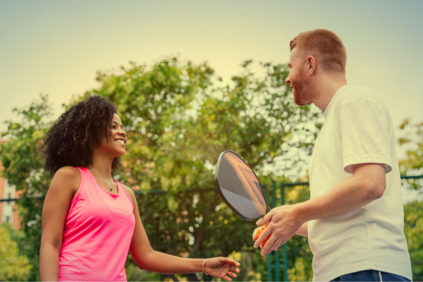 Enjoying Pickleball