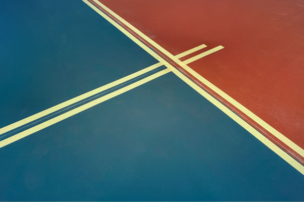 Pickleball court lines