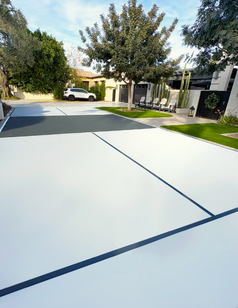 Gray Pickleball Court