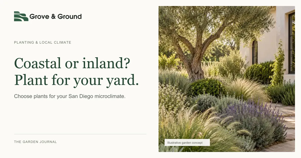 Coastal or Inland? Choosing Plants for Your San Diego Microclimate
