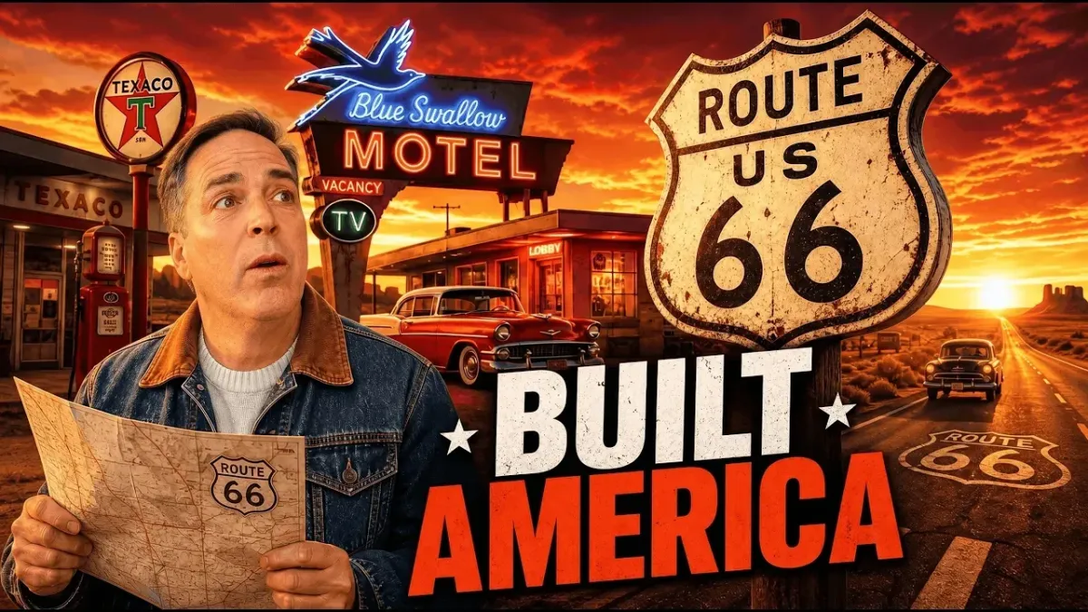 7 Wild Route 66 Fun Facts: Buried Cadillacs, Concrete Teepees & the World's Largest Ketchup Bottle