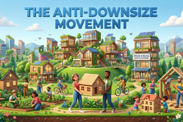 Empty nest homeowners discussing downsizing decisions and strategic home buying alternatives