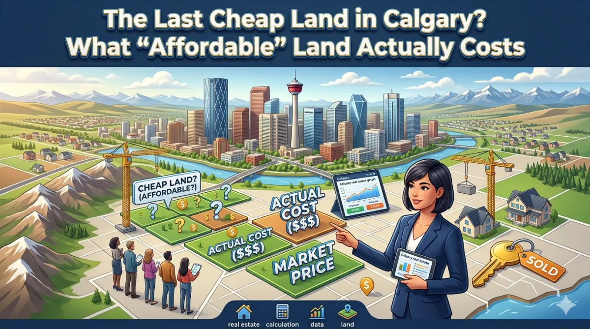 The Last Cheap Land in Calgary? What "Affordable" Land Actually Costs