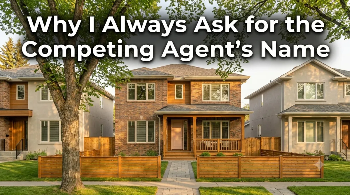 Why I Ask for the Competing Agent's Name (Calgary)