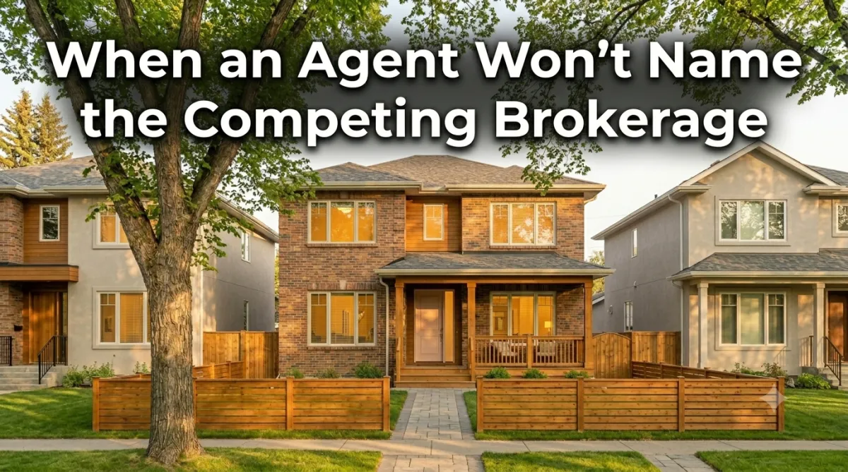 When the Listing Agent Won't Name the Brokerage: 4 Steps