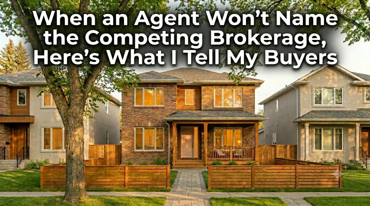 When an Agent Won't Name the Competing Brokerage