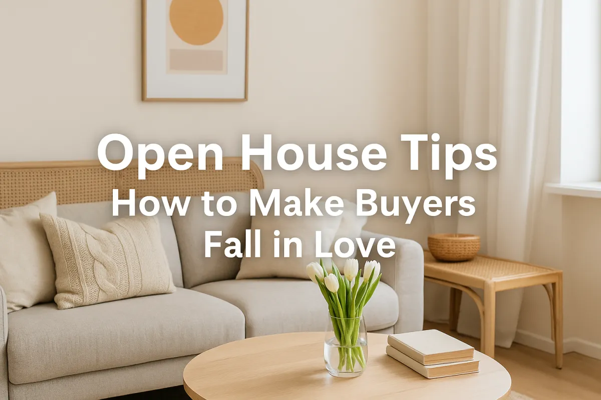 Beautifully staged Calgary home interior ready for an open house showing