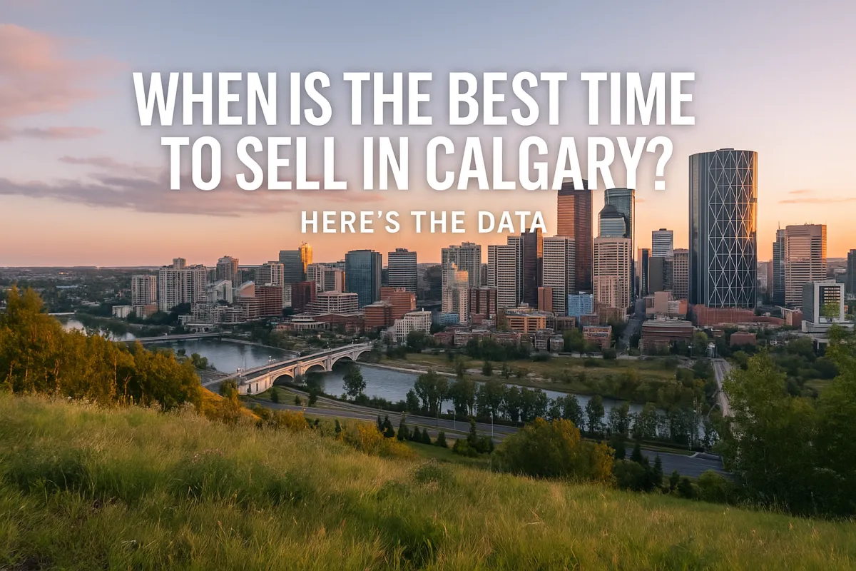 Calgary real estate market data chart illustrating seasonal home selling trends
