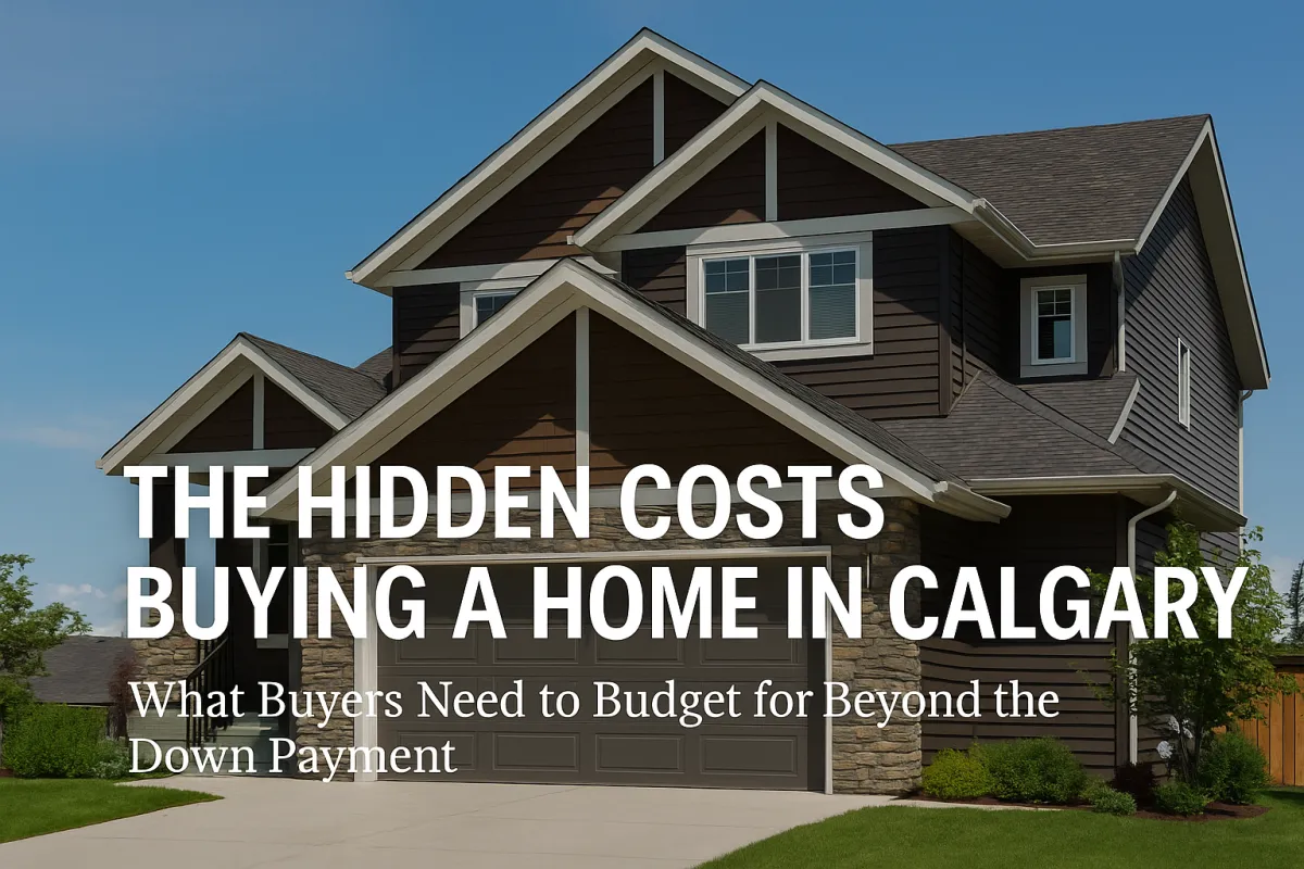 Calgary homebuyer reviewing a list of hidden costs and fees in a real estate transaction