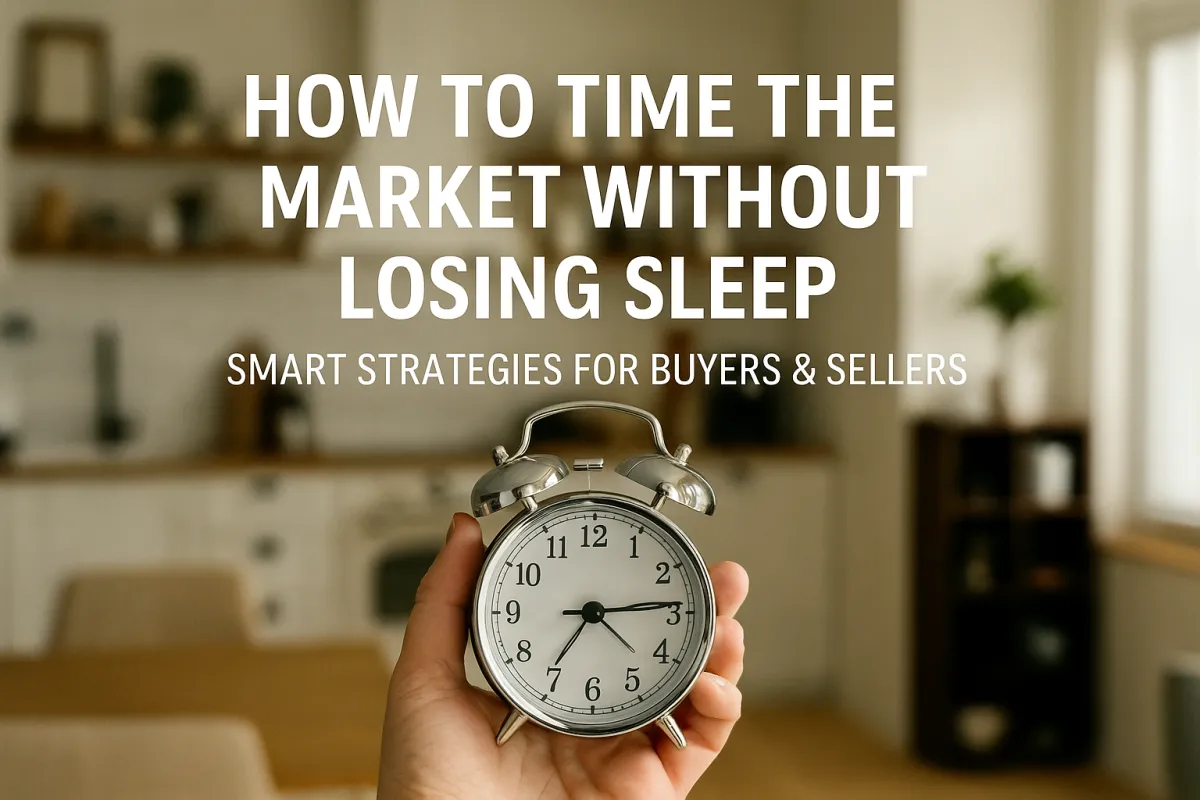 Calgary real estate agent reviewing market data charts to help clients time their home sale