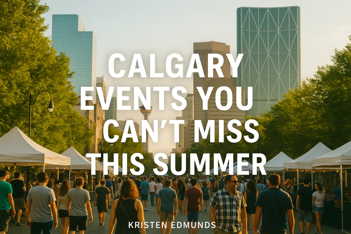 Crowds enjoying a vibrant outdoor summer event in Calgary Alberta
