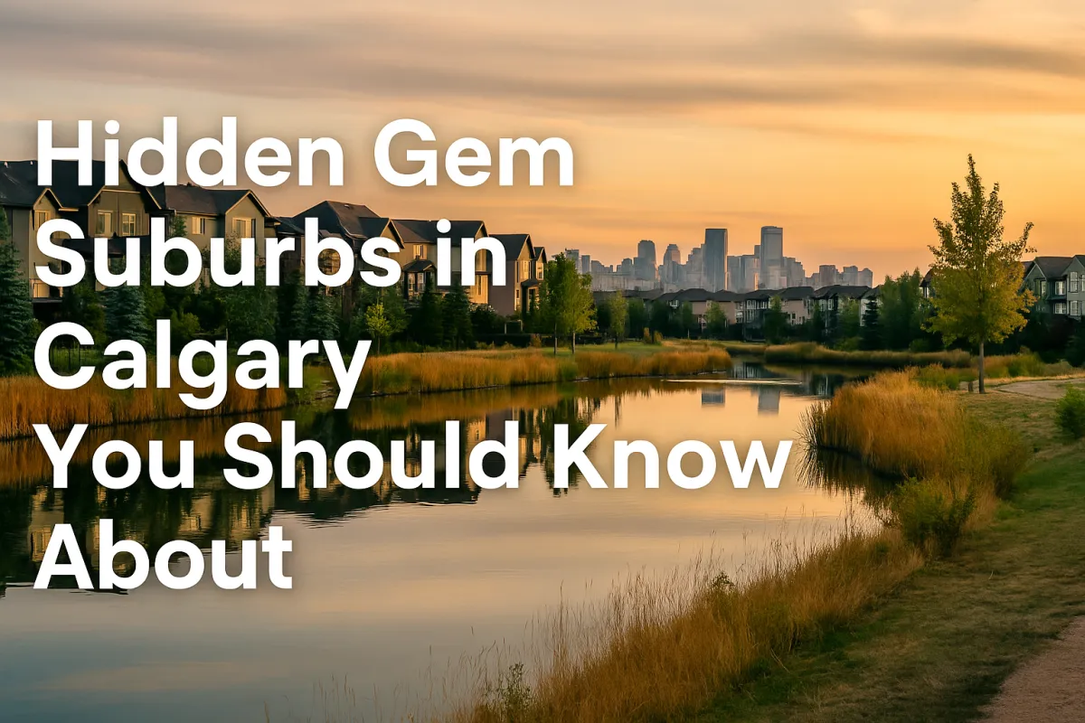 Tree-lined street in a hidden gem Calgary suburb neighbourhood worth discovering