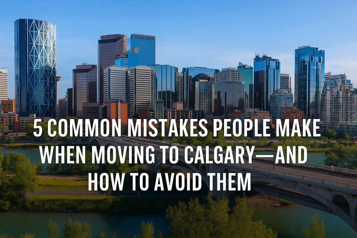 New residents moving into a Calgary home ready to start their life in Alberta