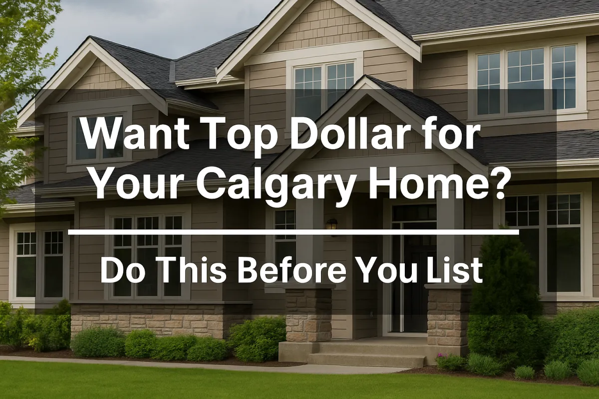 Calgary homeowner preparing their property for listing to attract top dollar from buyers