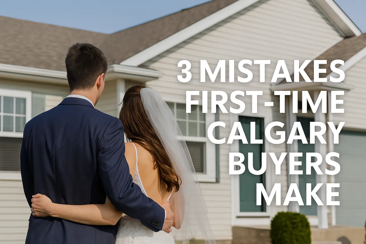 First-time homebuyer reviewing a Calgary real estate listing with a trusted agent