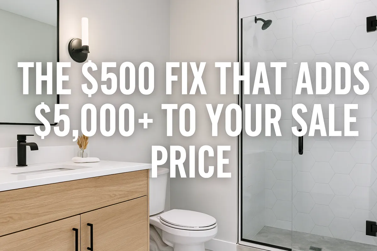 Calgary homeowner making a simple affordable home improvement before listing their property for sale