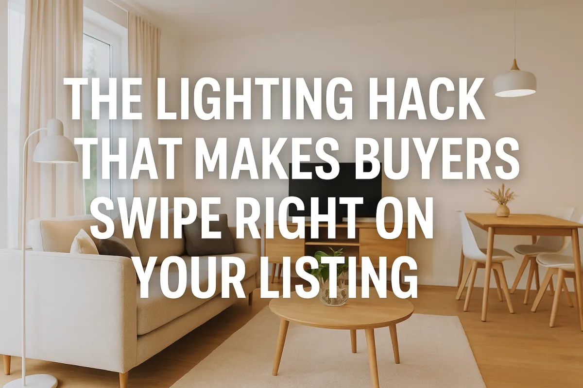 Bright and warmly lit Calgary home interior designed to attract buyers in online listing photos