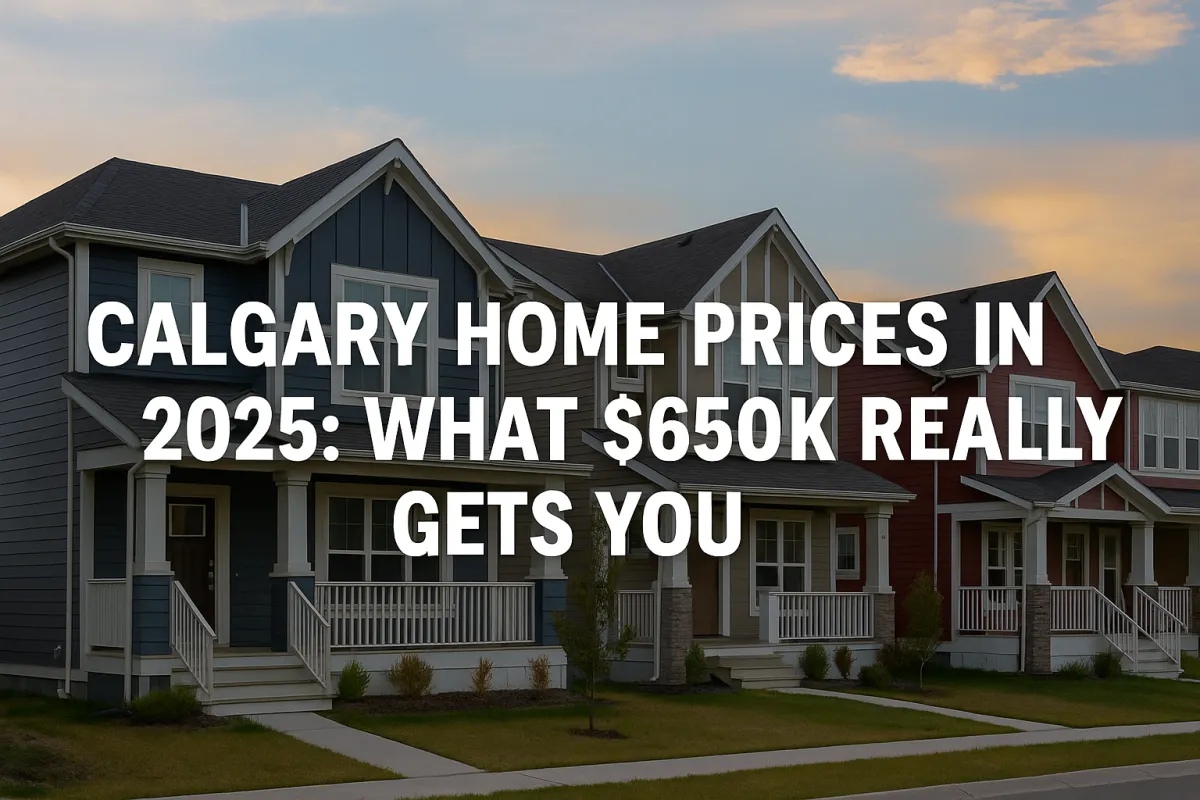 Calgary residential property showcasing what buyers can expect in the $650K price range in 2025