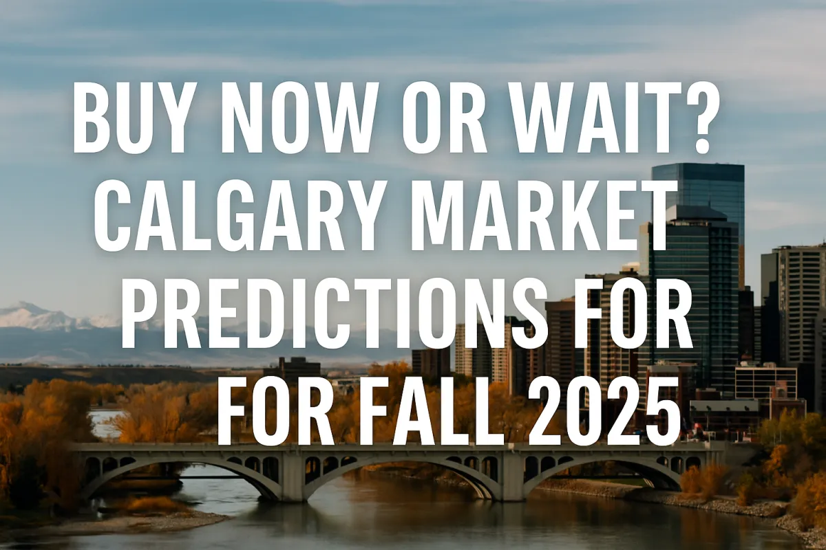 Calgary real estate agent reviewing fall 2025 market trends with a buyer considering their timing
