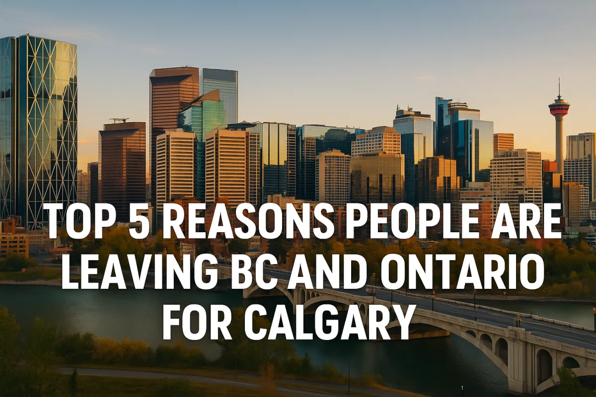 Welcoming Calgary neighbourhood street showcasing the lifestyle appeal drawing buyers from Ontario and BC