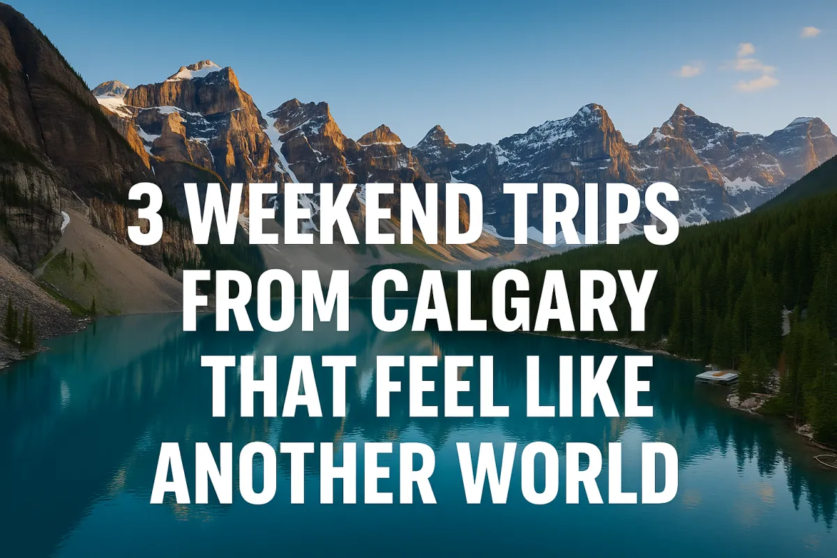 Dramatic Alberta landscape destination perfect for a transformative weekend trip from Calgary