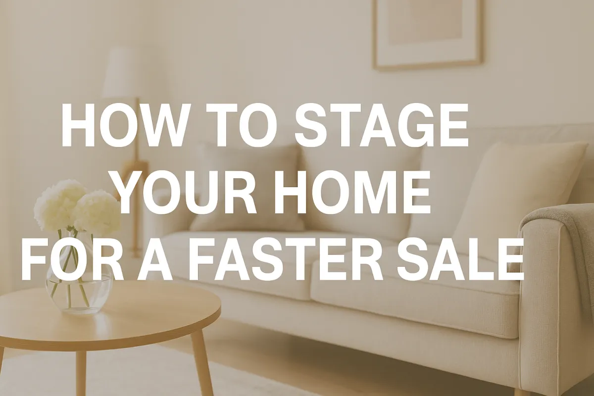 Beautifully staged Calgary home interior designed to attract buyers and speed up the sale