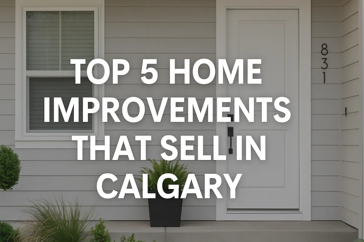 Calgary home showcasing key renovations and improvements that attract buyers and boost sale value
