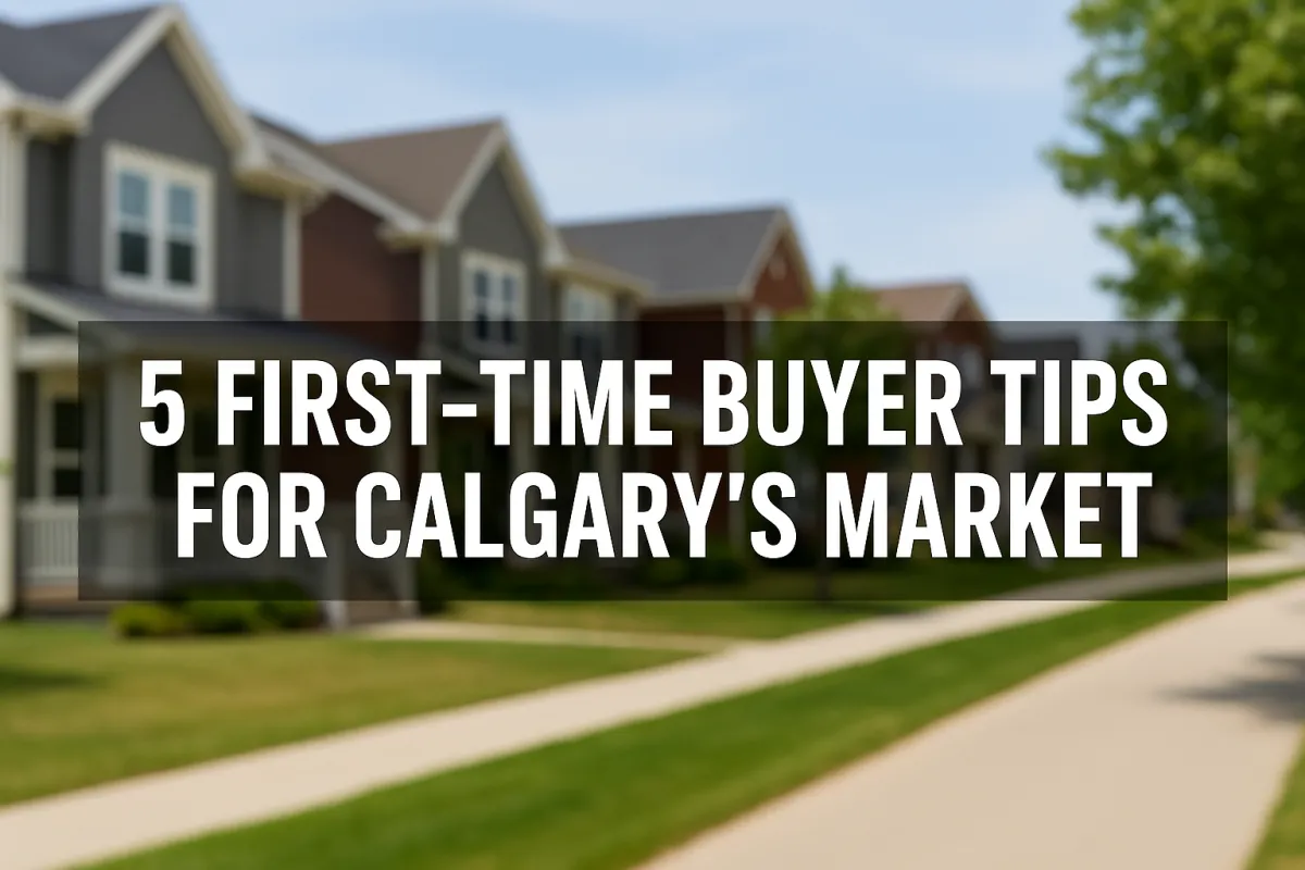First-time homebuyer reviewing Calgary real estate listings with a trusted local agent