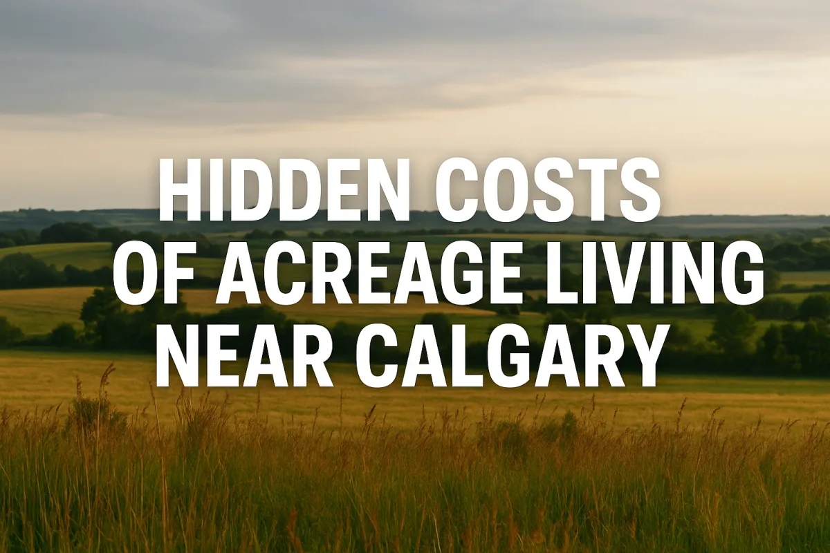 Alberta acreage property owner reviewing the unexpected costs of rural living near Calgary