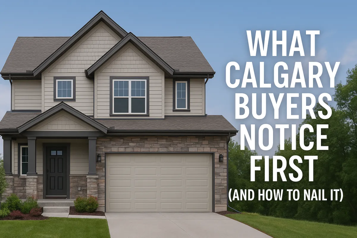 Calgary home with strong curb appeal and a welcoming entrance designed to impress buyers immediately