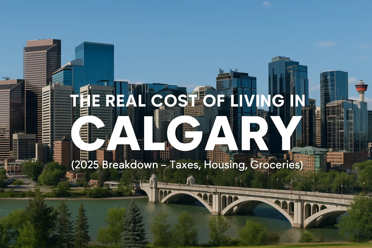 Calgary neighbourhood street representing a detailed 2025 breakdown of the real cost of living in Alberta