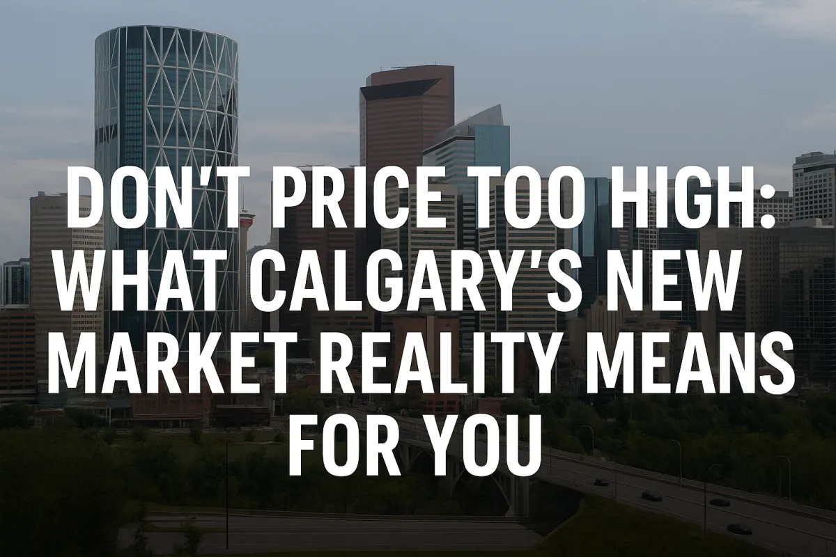 Calgary real estate agent reviewing comparable home prices with a seller to set a competitive listing price