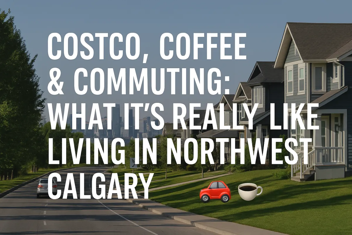 Resident enjoying the everyday conveniences of Northwest Calgary including shopping dining and easy commuting