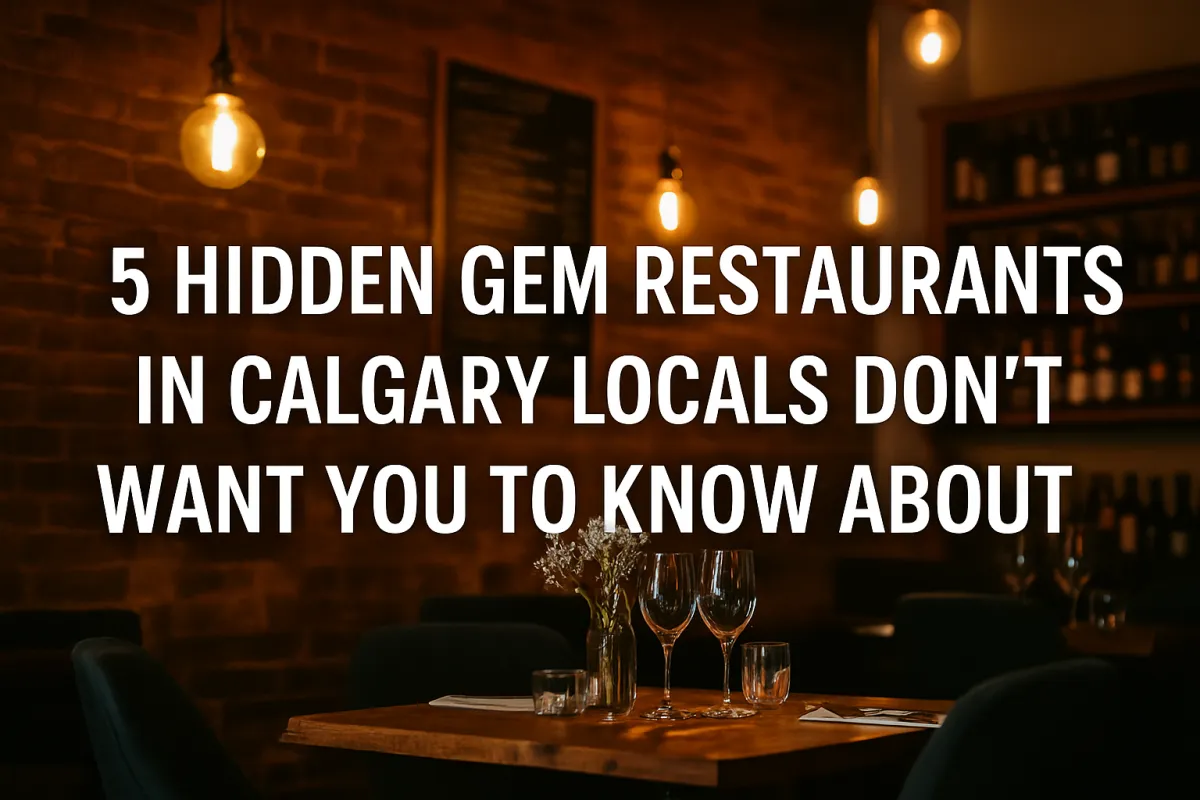 Cozy hidden gem Calgary restaurant interior beloved by locals for its authentic food and atmosphere