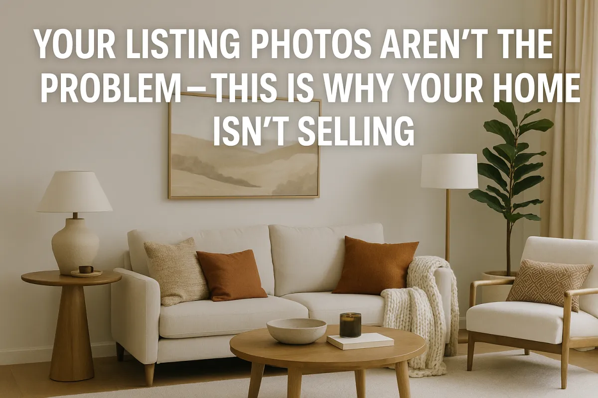 Calgary home seller and real estate agent reviewing a pricing and marketing strategy to generate buyer interest
