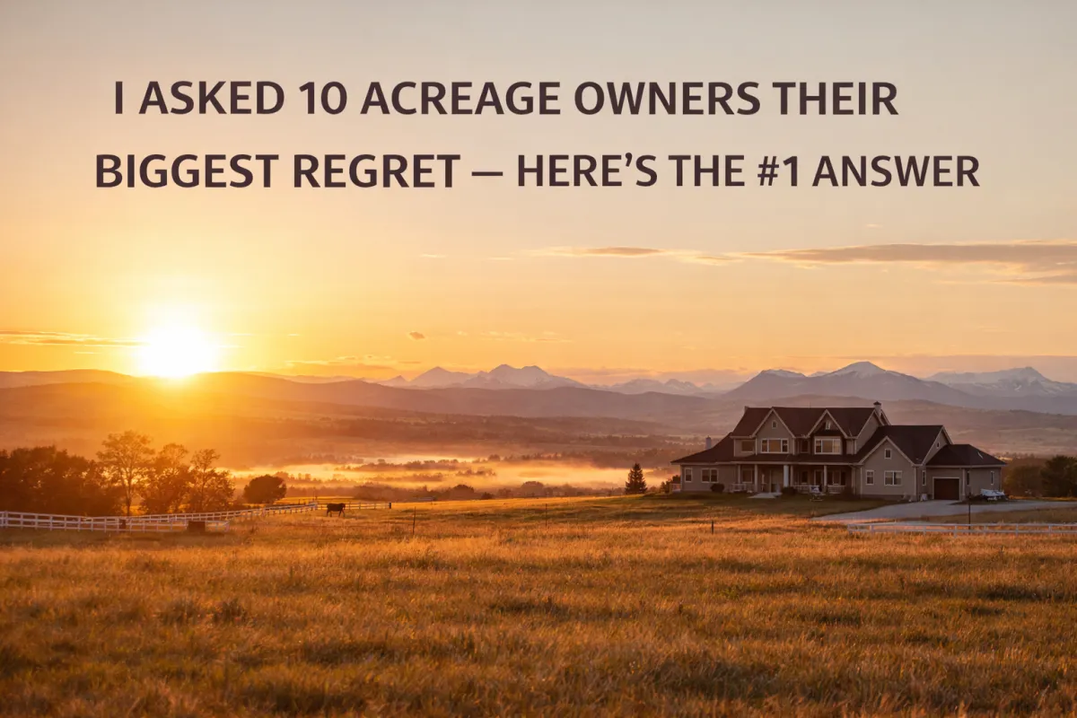 Alberta acreage owner reflecting on the challenges and lessons learned from rural property ownership