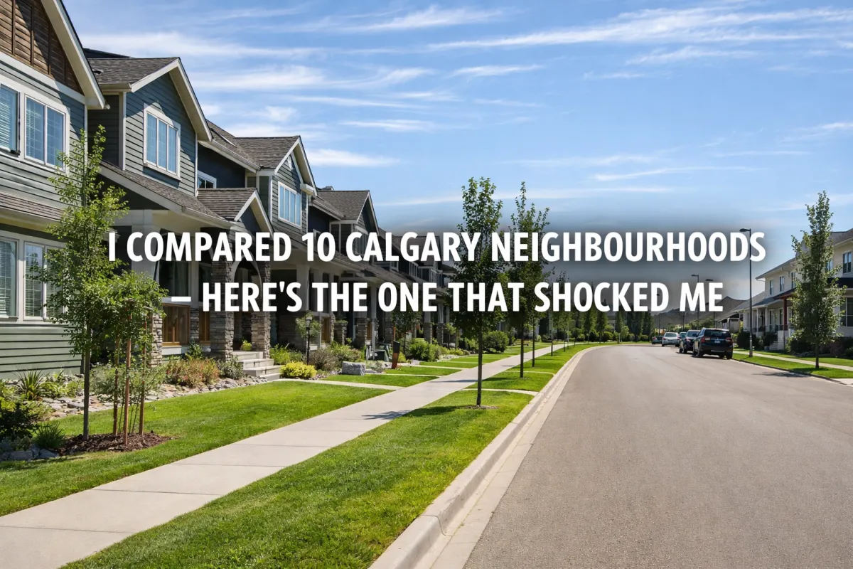 Calgary neighbourhood street that defied expectations during a detailed community comparison across the city