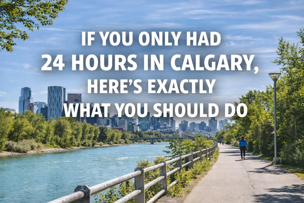 Vibrant Calgary cityscape and landmark highlights perfect for making the most of a single day in the city