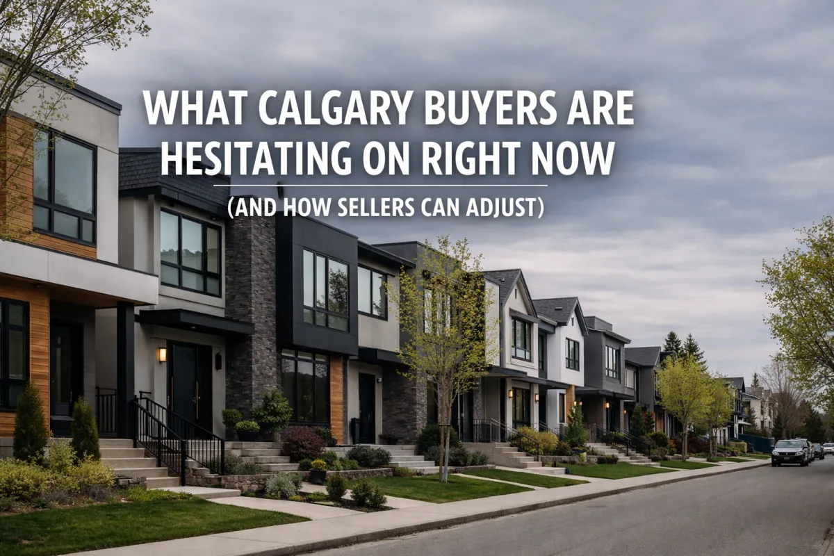 Calgary real estate agent discussing buyer hesitation and listing strategy adjustments with a motivated seller
