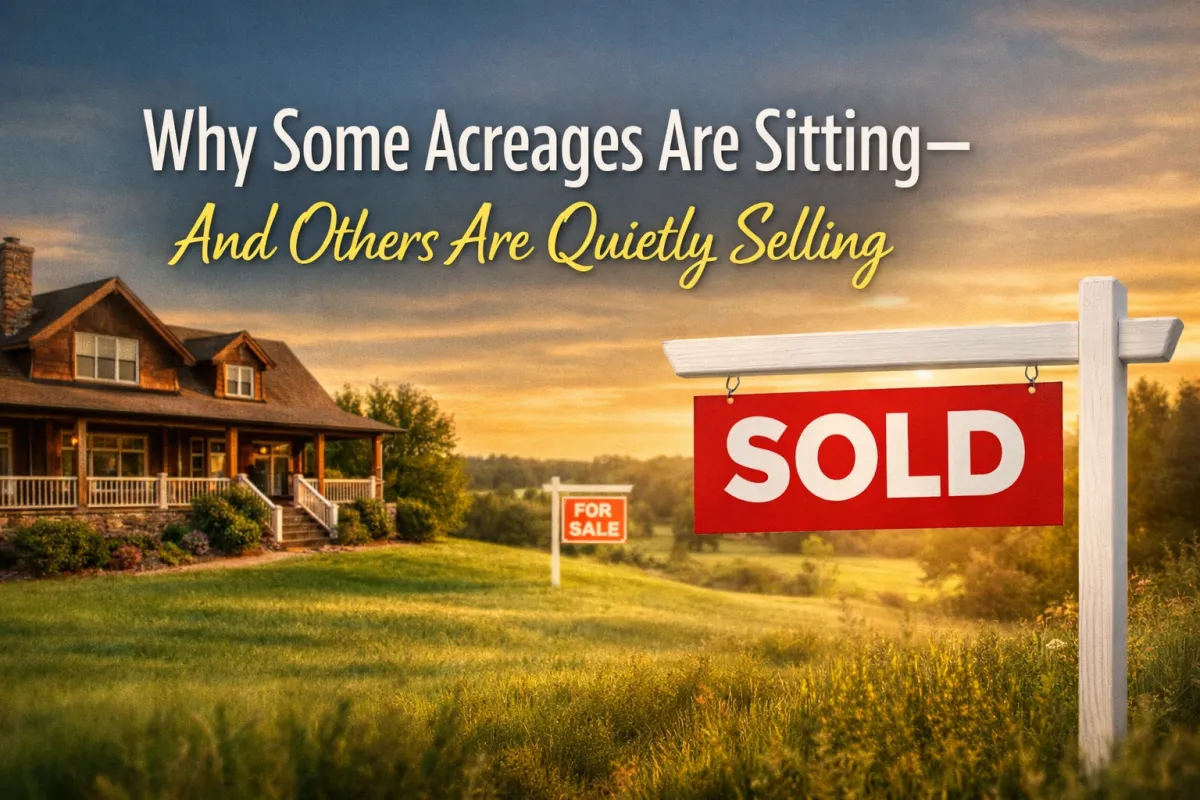 Alberta acreage property for sale highlighting the key factors that determine why some rural listings sell faster