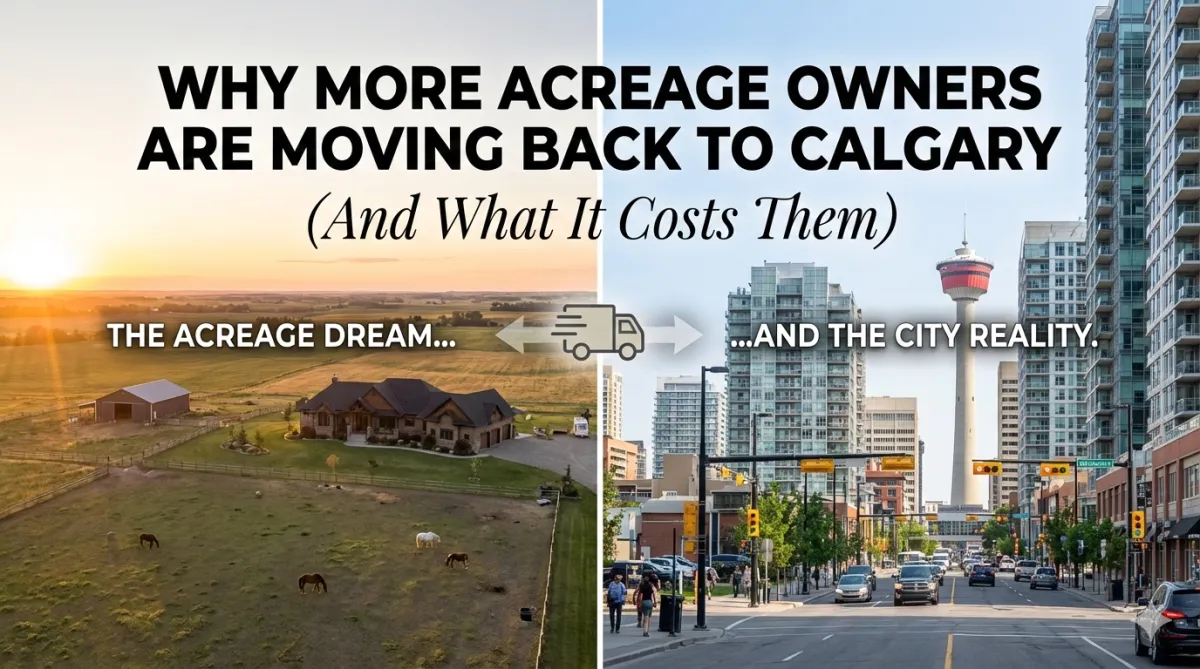 Former acreage owner returning to Calgary reflecting on the lifestyle and financial trade-offs of rural living