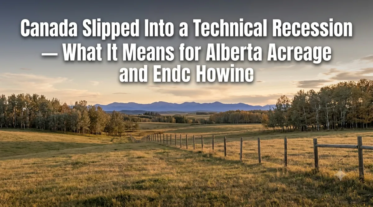 Canada Slipped Into a Technical Recession — Here's Why That Doesn't Mean What You Think for Alberta Acreage