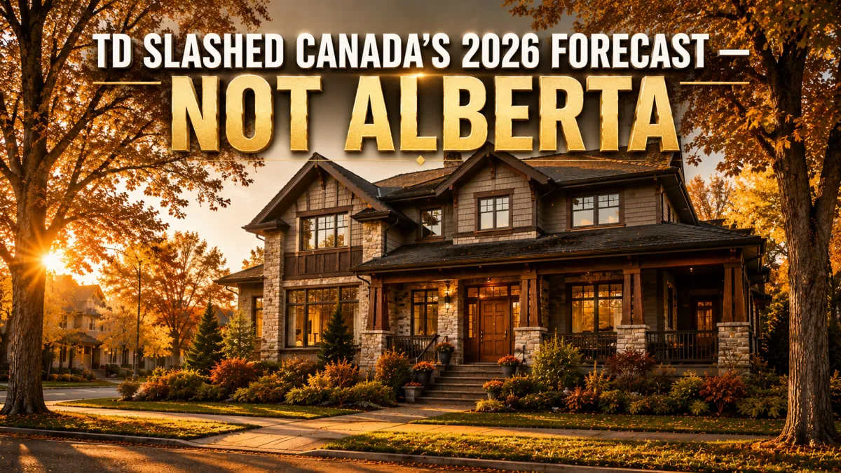 TD Economics Just Slashed Canada's Housing Forecast — Here's Why Alberta Didn't Make the Cut List