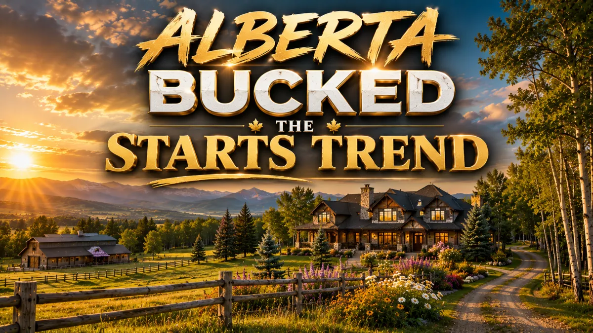 Alberta Just Bucked the National Housing Starts Trend — Here's What That Means If You're Weighing New Build vs. Existing Acreage
