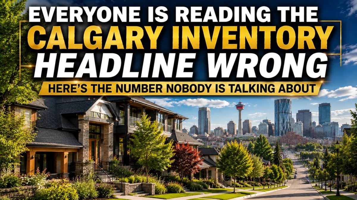 Everyone Is Reading the Calgary Inventory Headline Wrong — Here's the Number Nobody Is Talking About