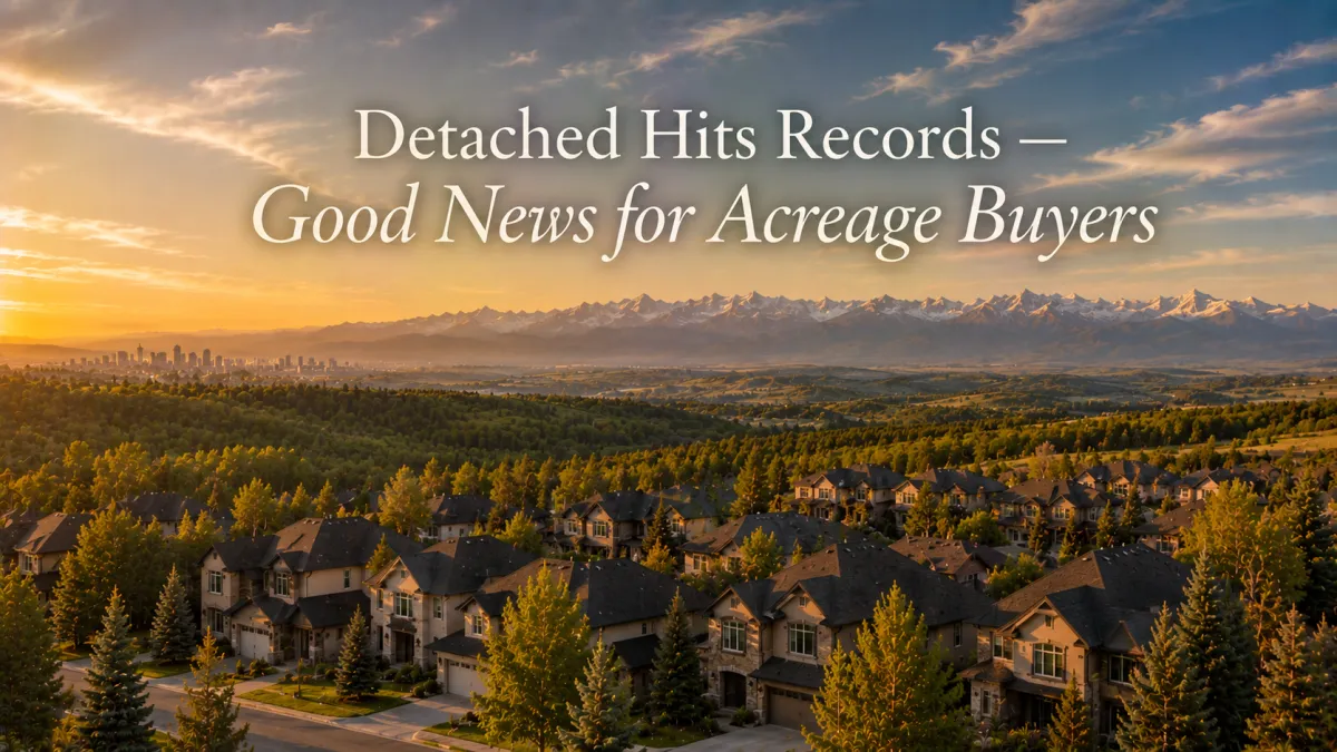Detached Prices Just Hit Record Highs in West Calgary — Here's Why That's Good News for Acreage Buyers