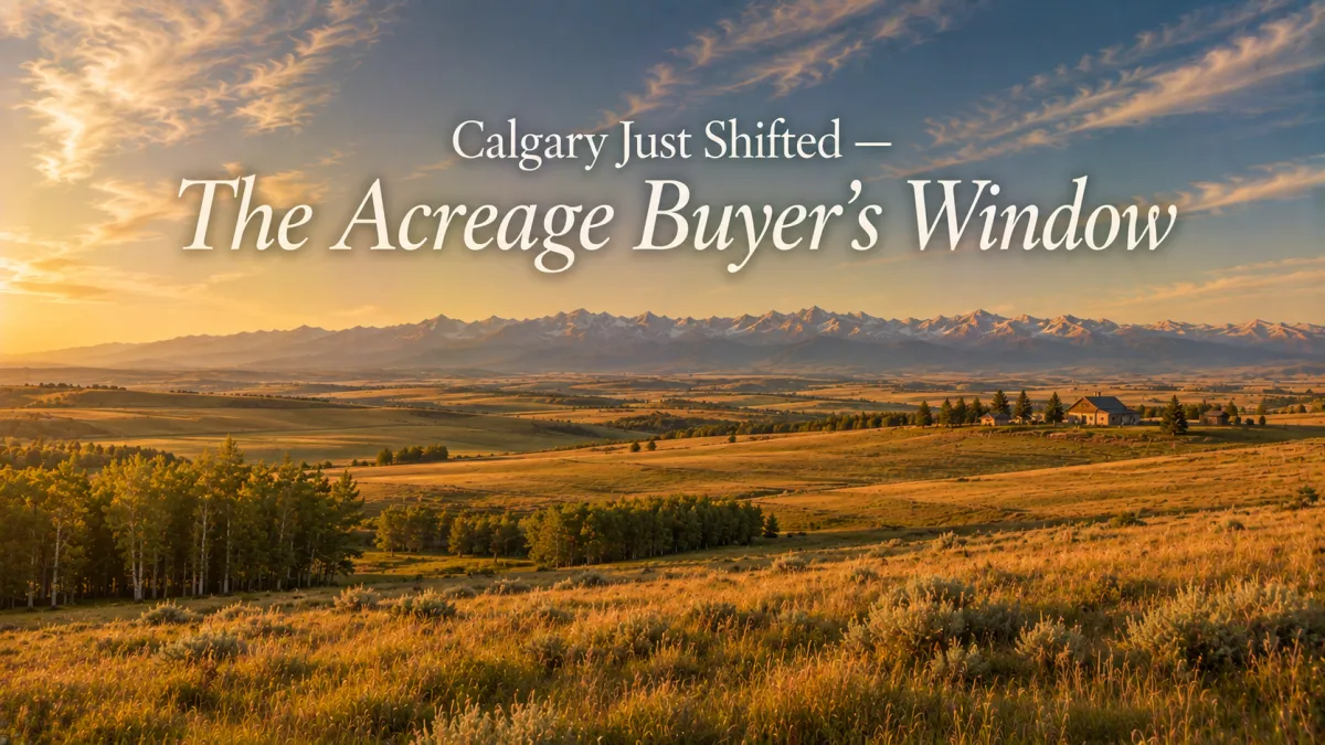 Calgary Just Shifted to a Balanced Market — Here's the Window It Opens for Acreage Buyers