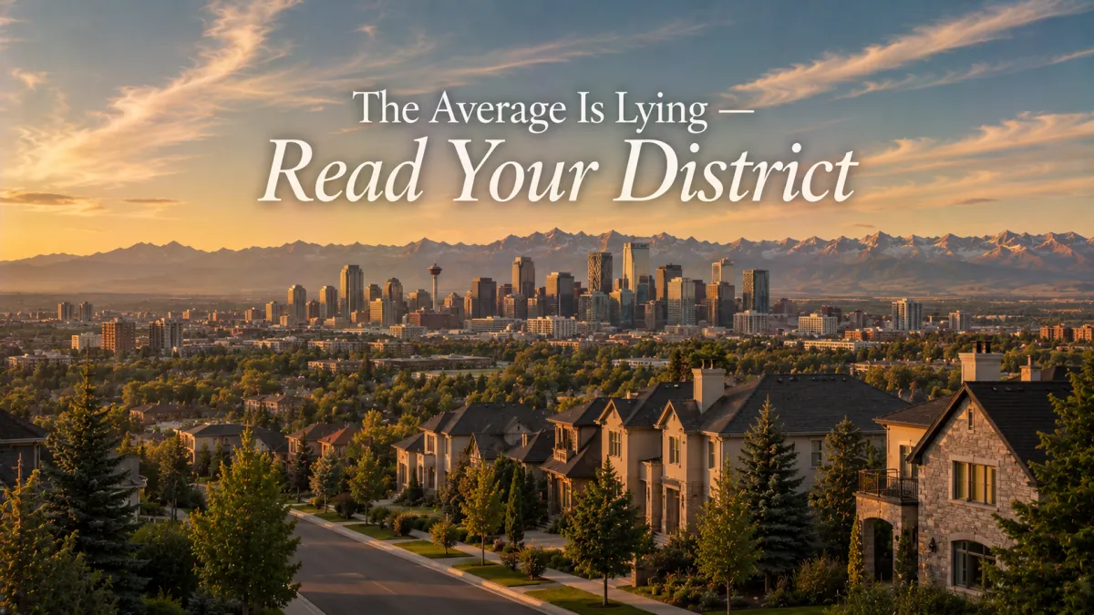 The Northeast Dropped 6% While the West Held — Why Calgary's "Average" Price Is Lying to You
