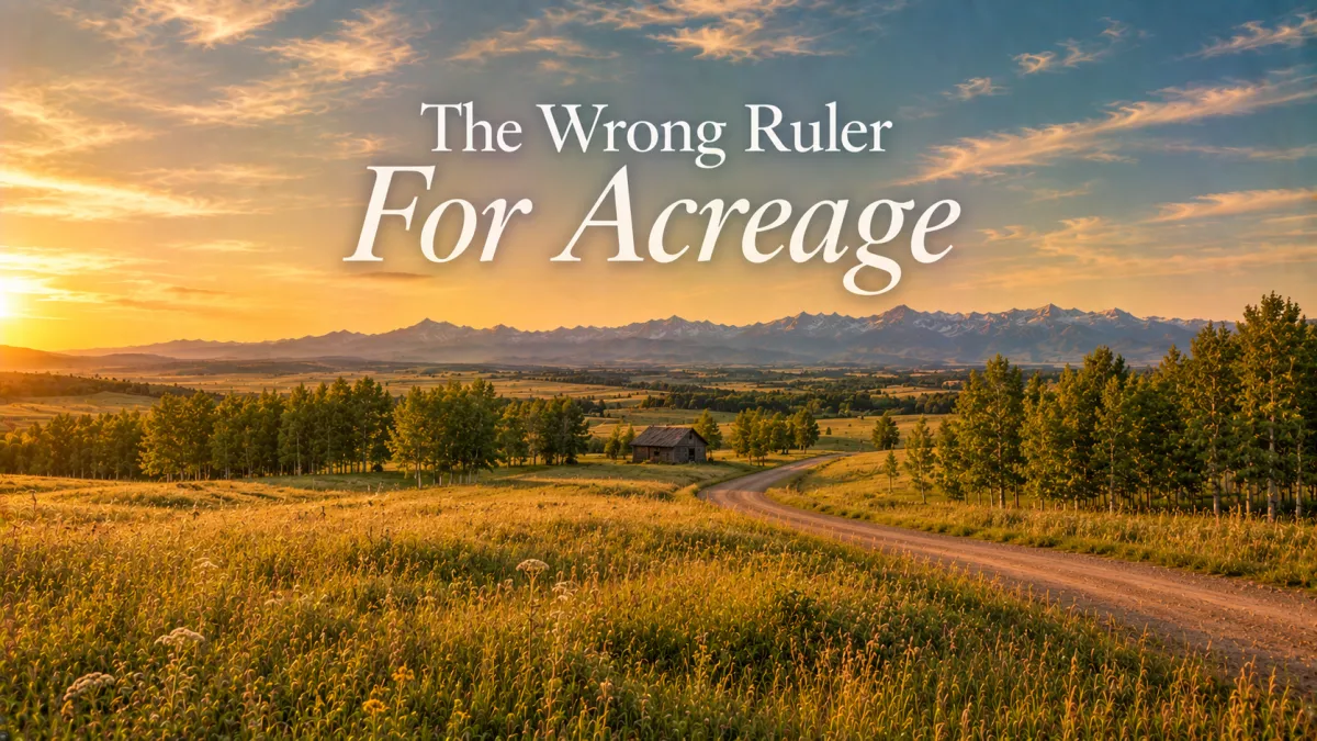 The "Headline Price" Trap: Why Calgary's Benchmark Number Doesn't Apply to Acreage at All