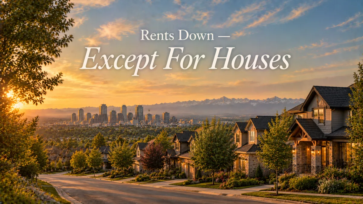 Calgary Rents Are "Down" — Except for Houses. Here's What Relocating Buyers Need to Know